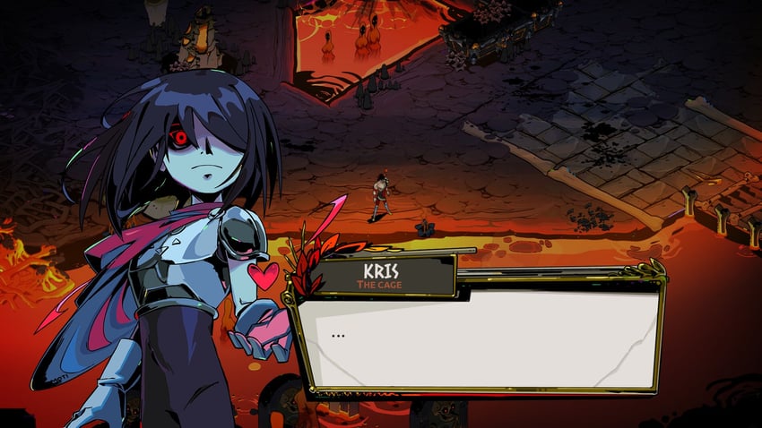 kris and zagreus (deltarune and 2 more) drawn by supsross
