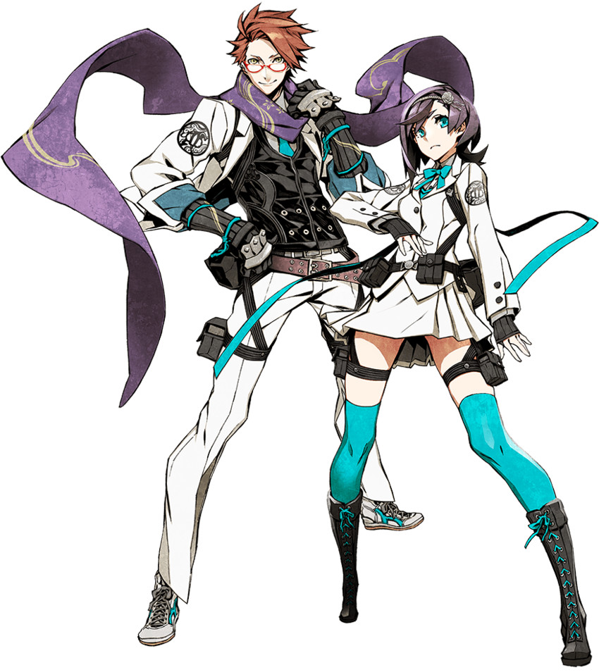 samurai and yaiba (7th dragon and 1 more) drawn by miwa_shirow