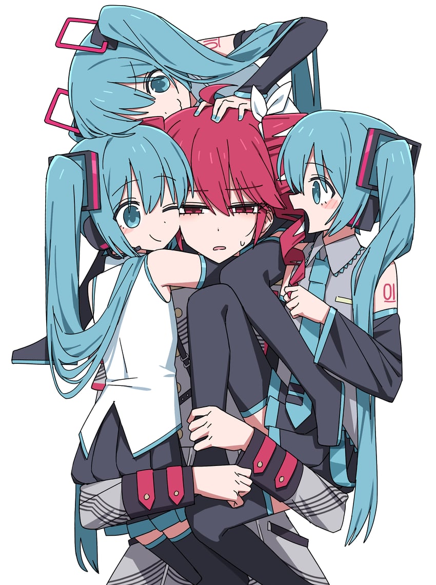 hatsune miku and kasane teto (vocaloid and 2 more) drawn by channel_(caststation)