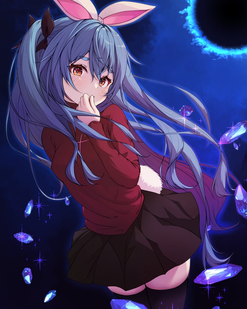 usada pekora and tohsaka rin (fate and 2 more) drawn by maccaron61