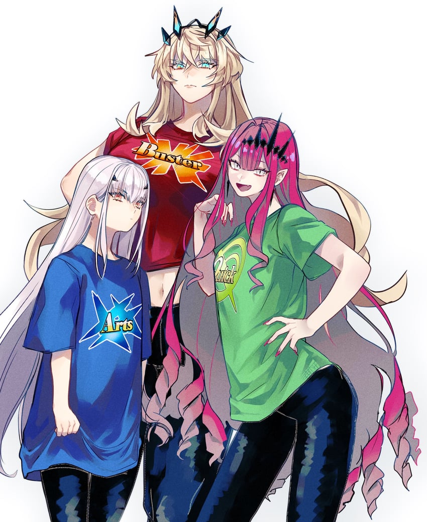 baobhan sith, melusine, and barghest (fate and 1 more) drawn by u_5ham0