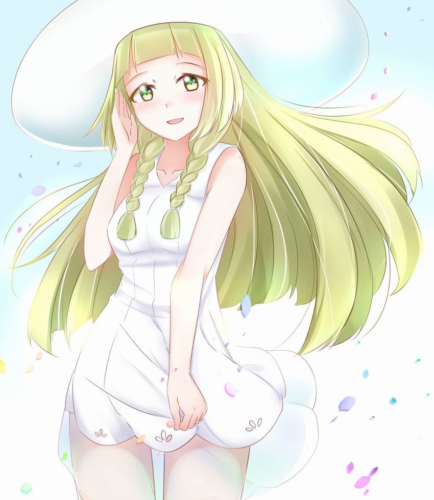 lillie (pokemon and 1 more) drawn by ko_to_tsuki