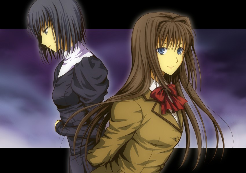 aozaki aoko and kuonji alice (mahou tsukai no yoru) drawn by hitoha