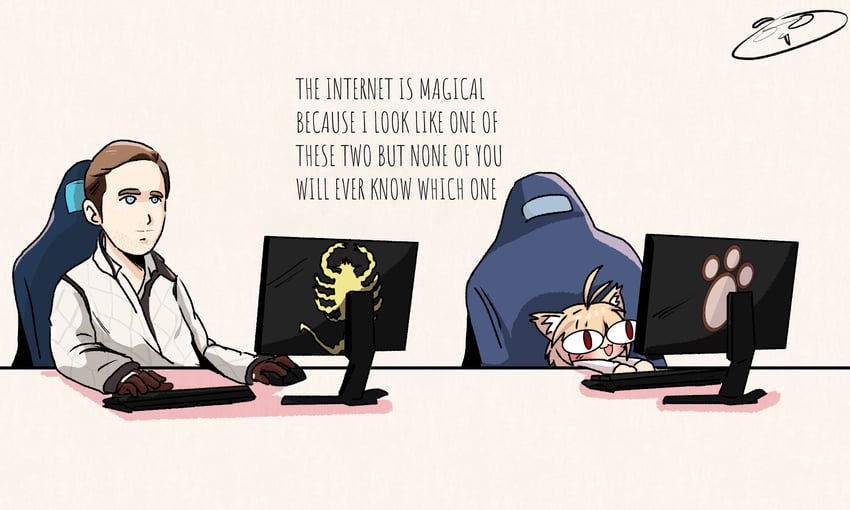 neco-arc and driver (tsukihime and 1 more) drawn by awlowl