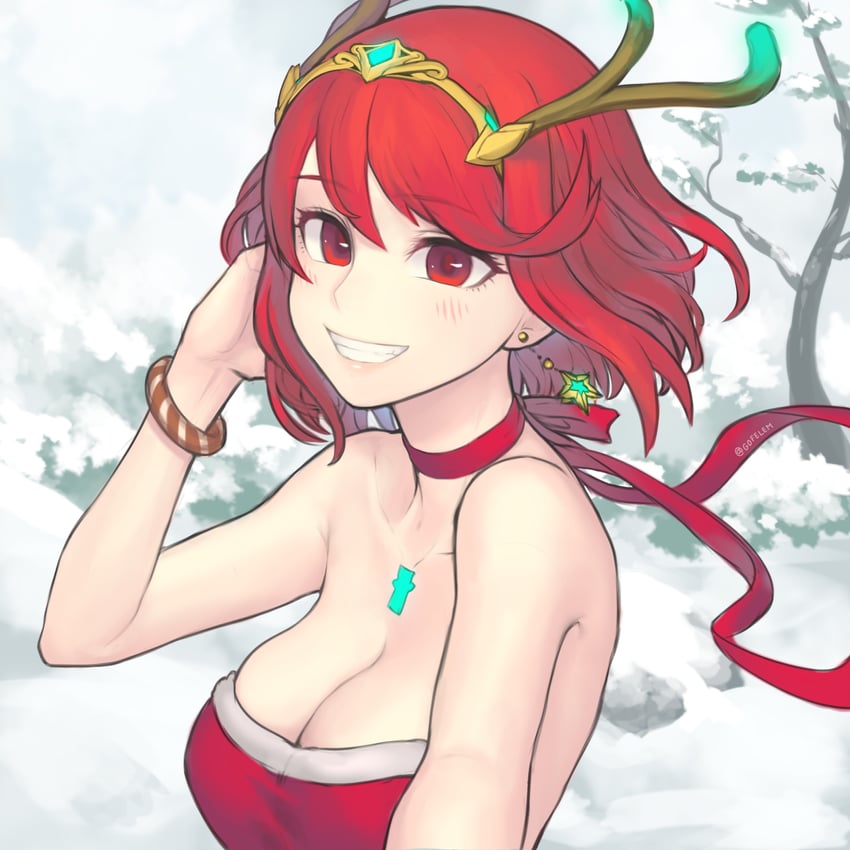 pyra (xenoblade chronicles and 1 more) drawn by gofelem