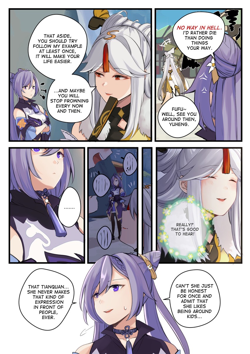 keqing and ningguang (genshin impact) drawn by hinagi_(fox_priest)