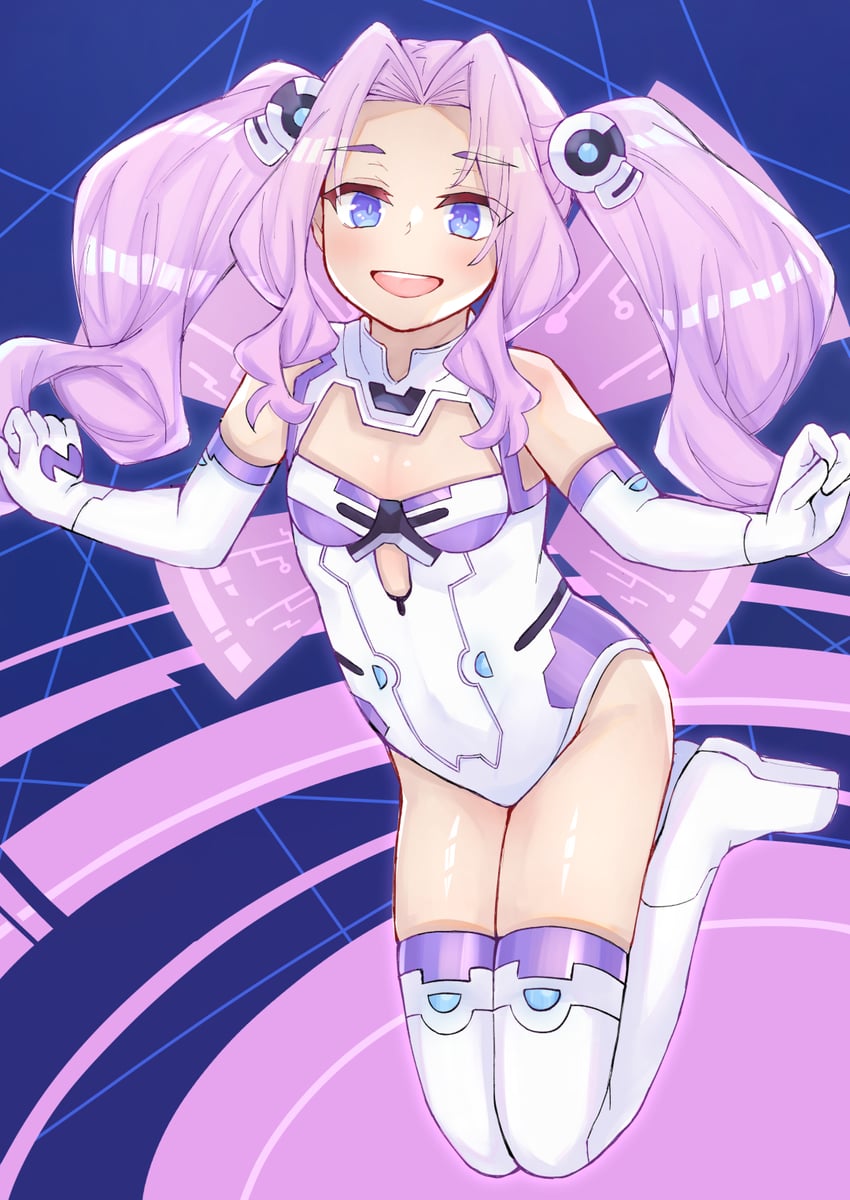 nepgear, purple sister, and melty q melromarc (neptune and 2 more) drawn by nekokyun
