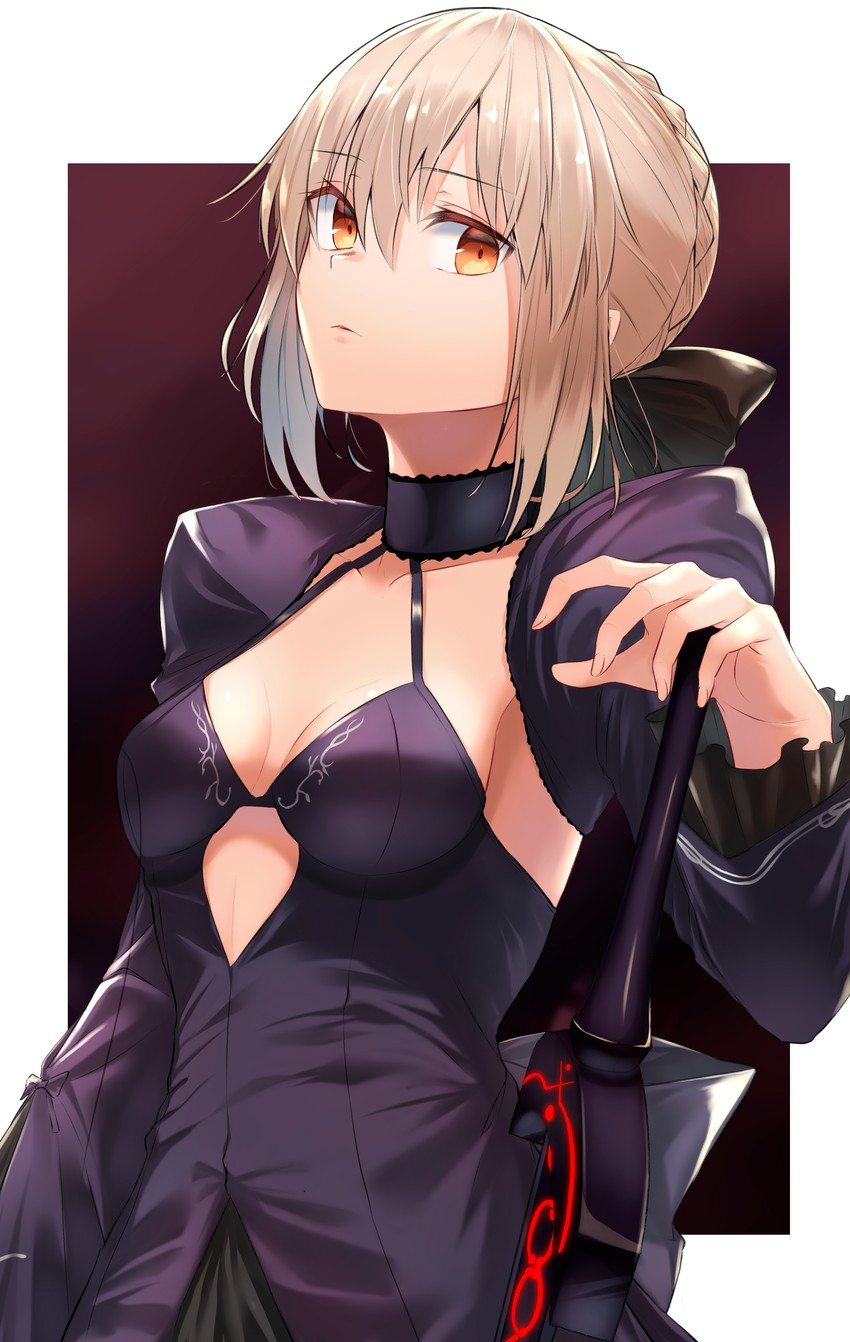 artoria pendragon and saber alter (fate and 1 more) drawn by jun_(aousa0328)