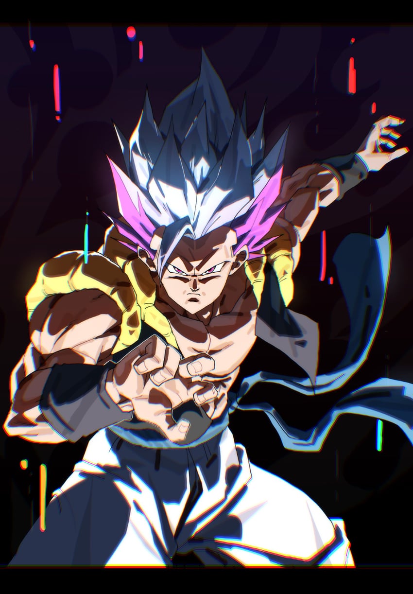 gogeta (dragon ball and 1 more) drawn by tkht_9315