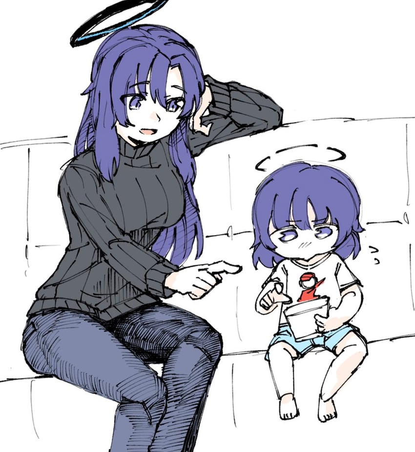 yuuka, kaitenger red, and kaitenger (blue archive) drawn by mksk_69