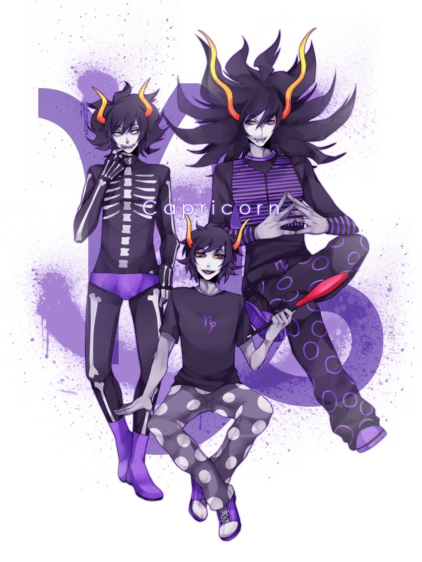 gamzee makara, kurloz makara, and the grand highblood (homestuck) drawn by byakuya0315
