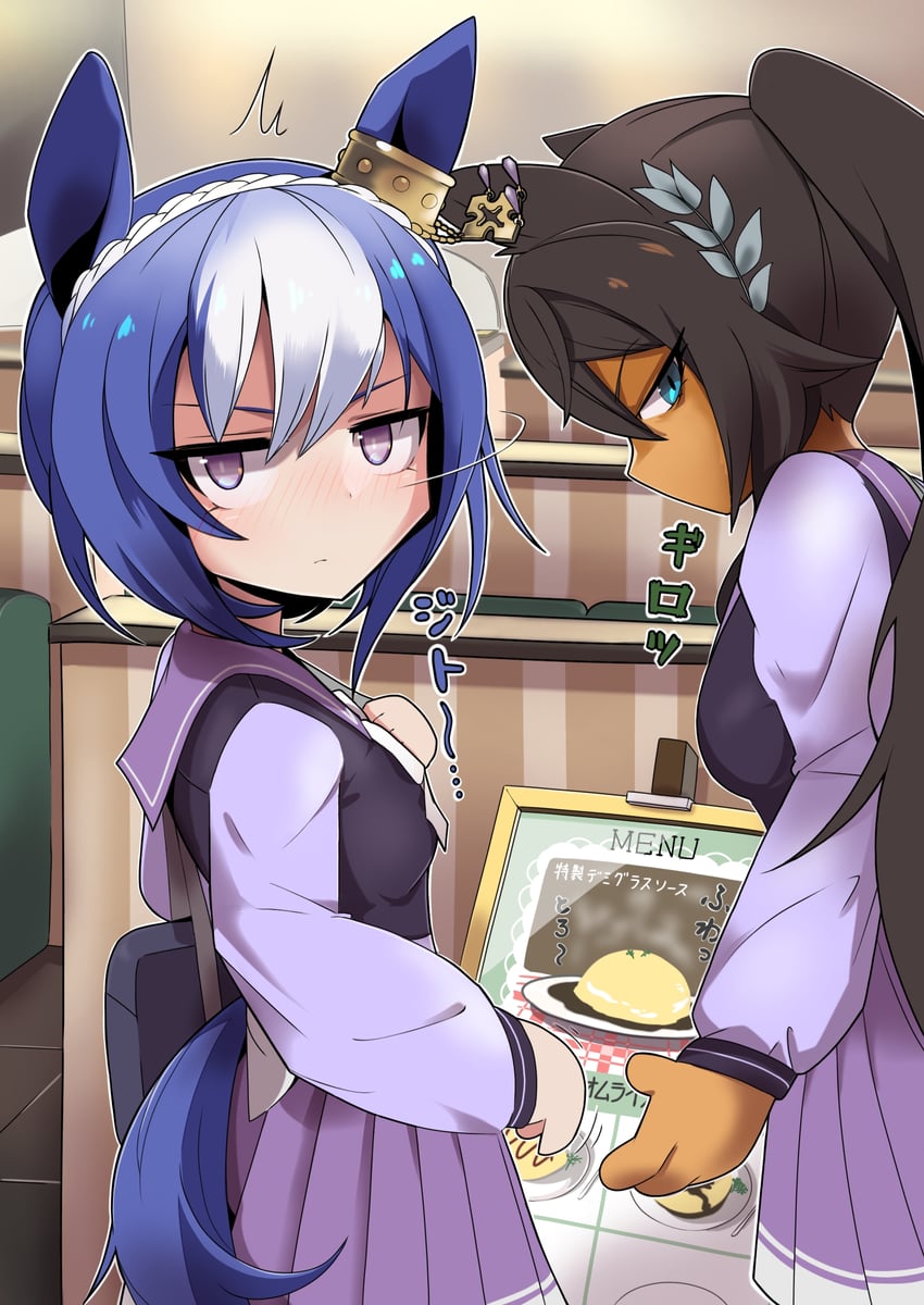 symboli kris s and cesario (umamusume) drawn by ura_ura_(ktke5457)