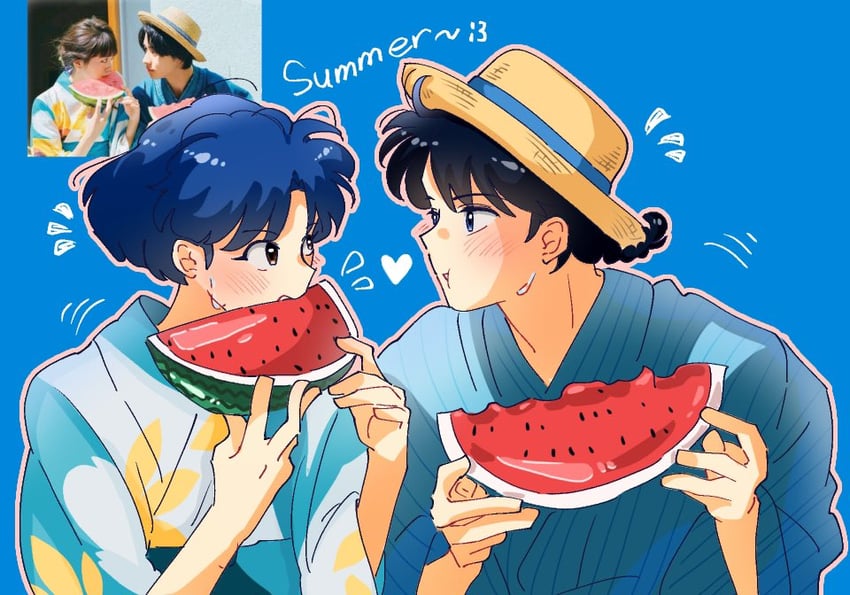 tendou akane and saotome ranma (ranma 1/2) drawn by garnel_(letsgotomato11)