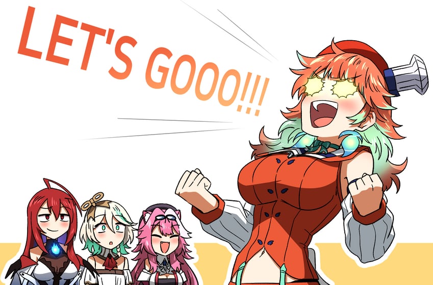 takanashi kiara, raora panthera, cecilia immergreen, and elizabeth rose bloodflame (hololive and 1 more) drawn by ddolbang