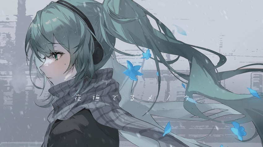 hatsune miku (vocaloid and 1 more) drawn by kiduki