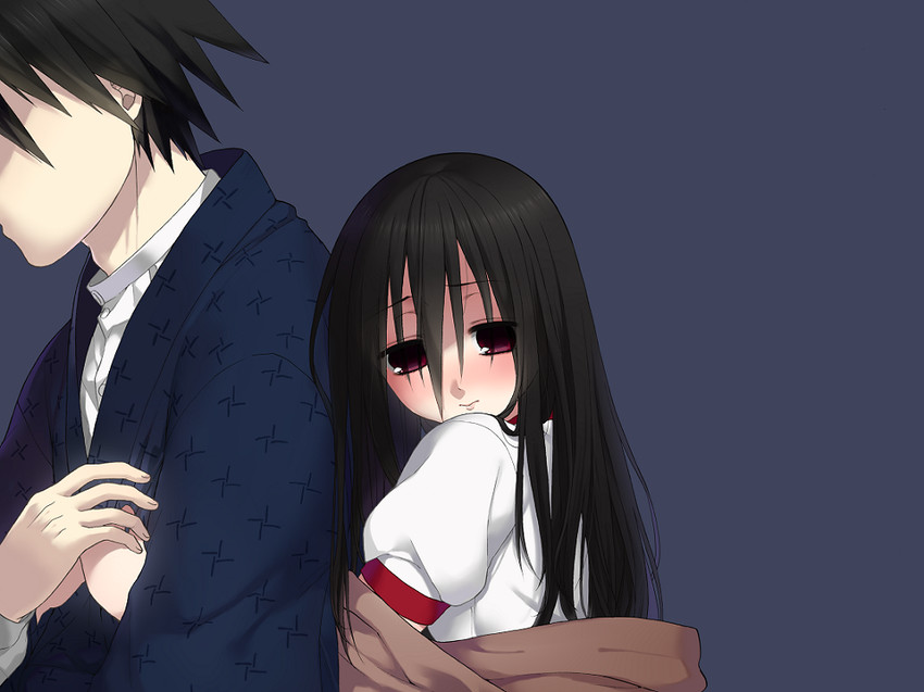 itoshiki nozomu and komori kiri (sayonara zetsubou sensei) drawn by momo_uzura