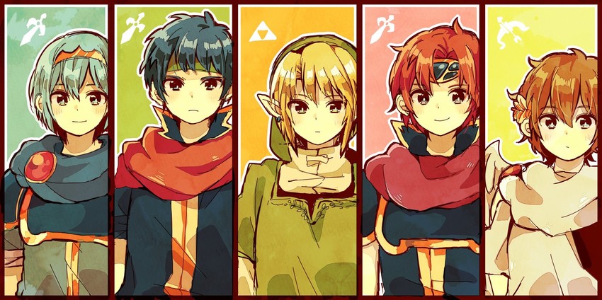 link, ike, pit, marth, and roy (fire emblem and 8 more)
