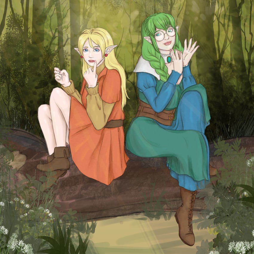 lotte farona and euphemy sylvaine (ways of darkness) drawn by soapwyrt