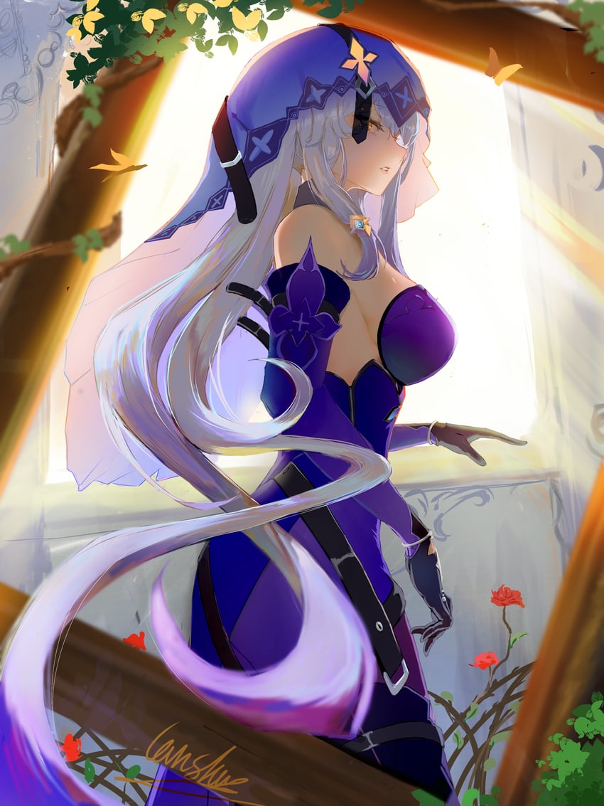 black swan (honkai and 1 more) drawn by lanshan