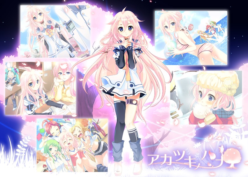 hatsune miku, kagamine rin, kagamine len, megurine luka, kaito, and 7 more (vocaloid) drawn by child-box