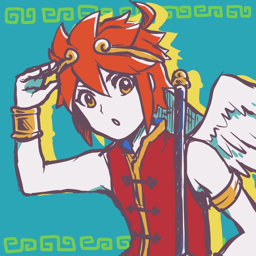 pit and sun wukong (kid icarus and 2 more) drawn by 72kuri