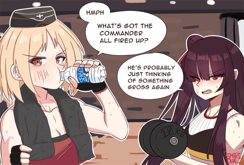 sensei, doodle sensei, wa2000, and mp40 (girls' frontline) drawn by smart_oval