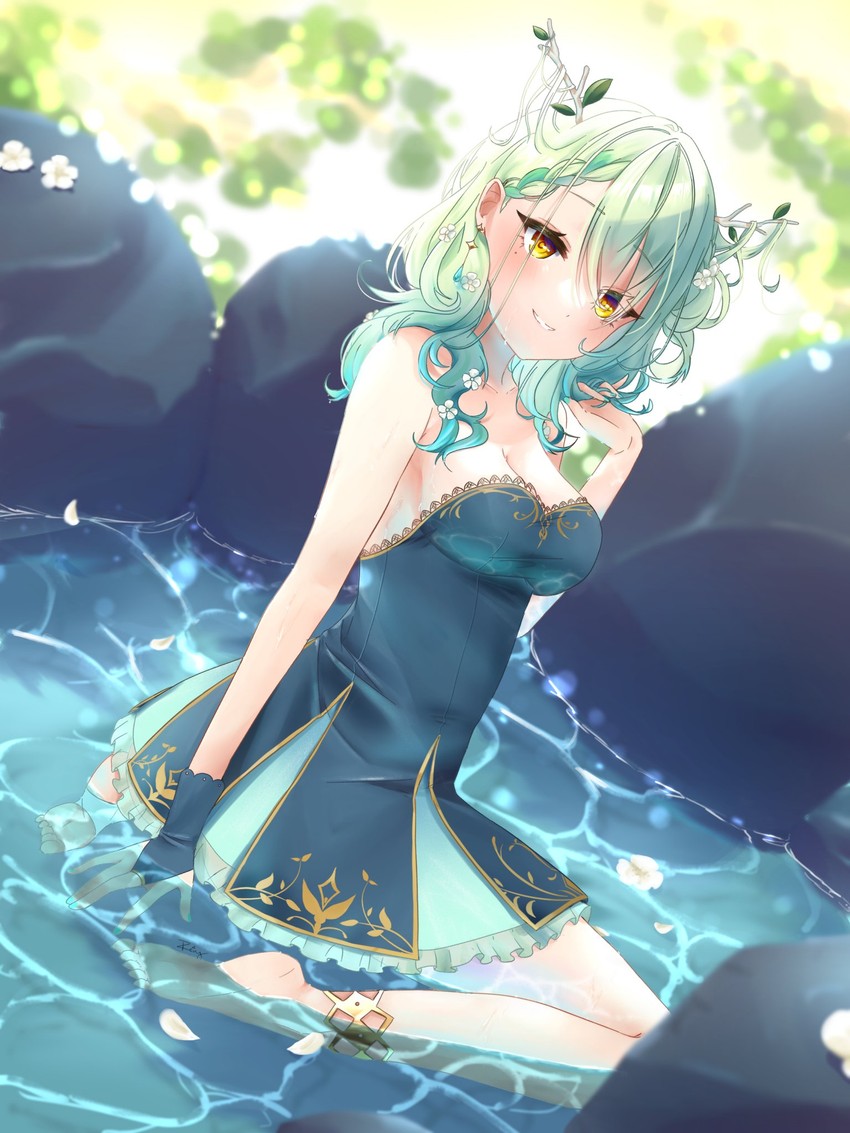 ceres fauna (hololive and 1 more) drawn by reiny