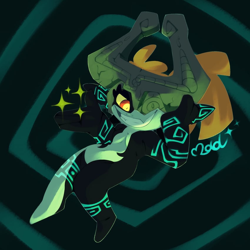 midna (the legend of zelda and 1 more) drawn by the_mad_fanatic