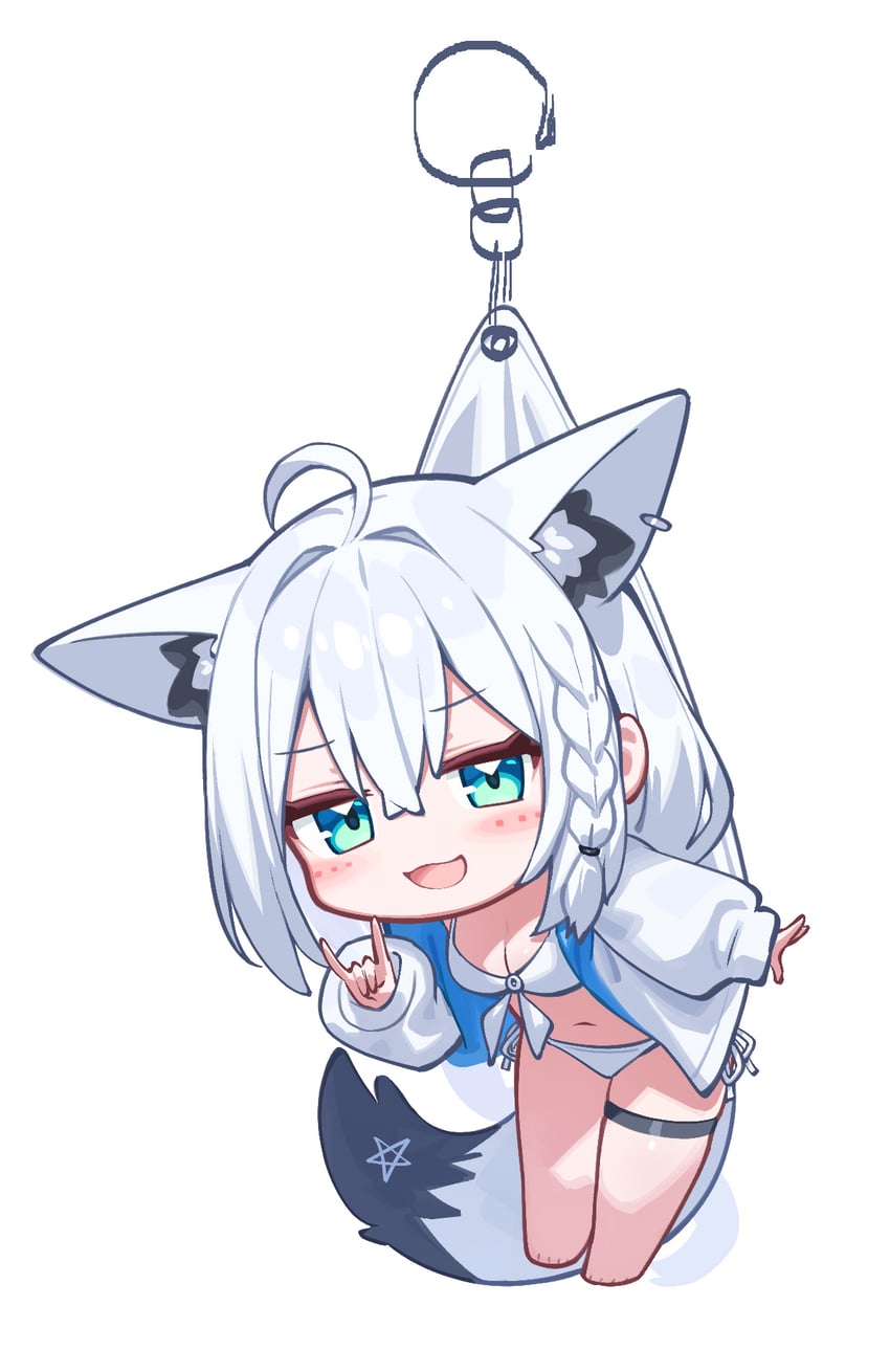 shirakami fubuki (hololive) drawn by verdey