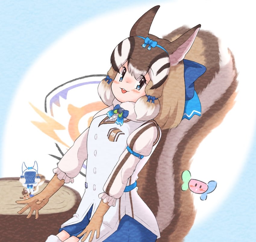 siberian chipmunk (kemono friends and 1 more) drawn by 38b48bfrm