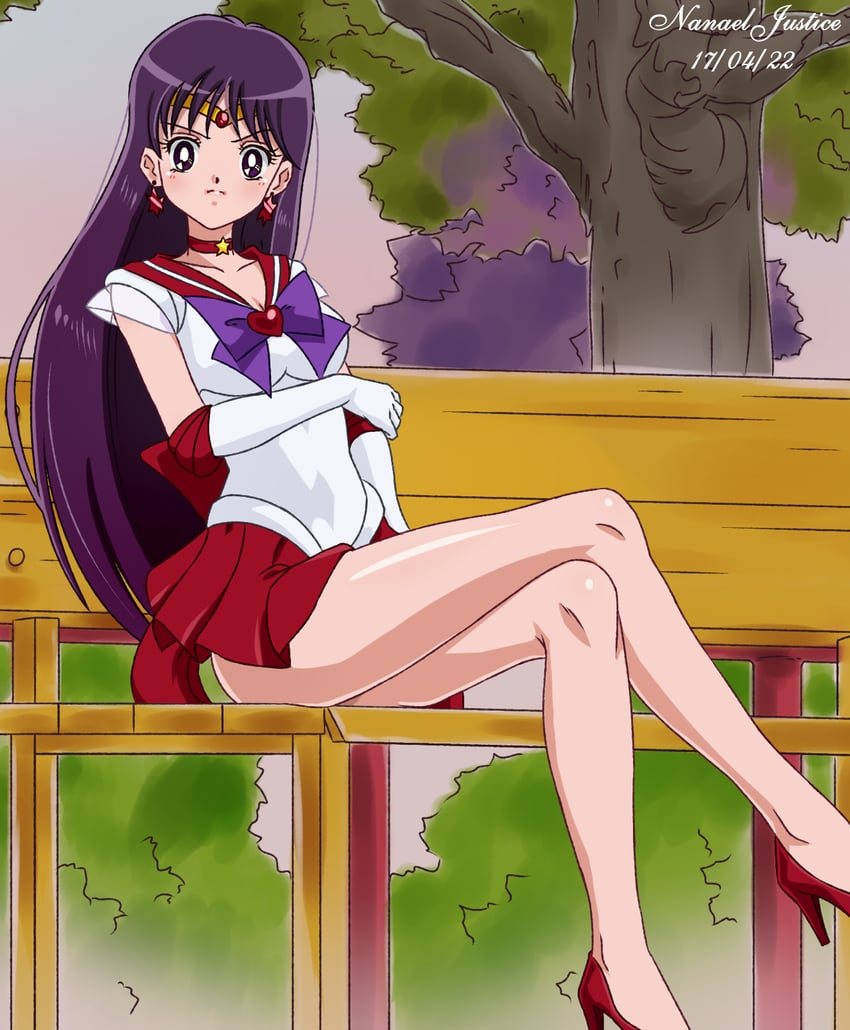 hino rei, sailor mars, and super sailor mars (bishoujo senshi sailor moon) drawn by nanaeljustice
