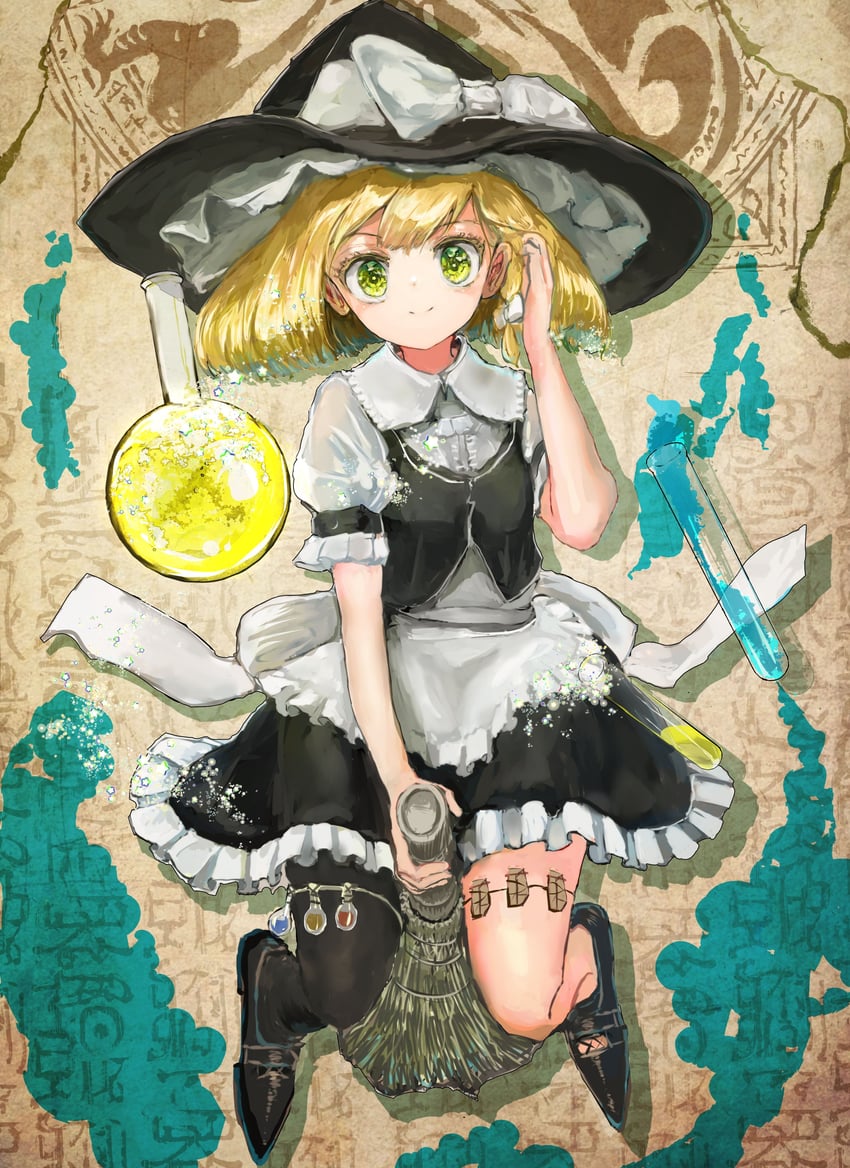 kirisame marisa (touhou) drawn by ashiyama_yoshinori