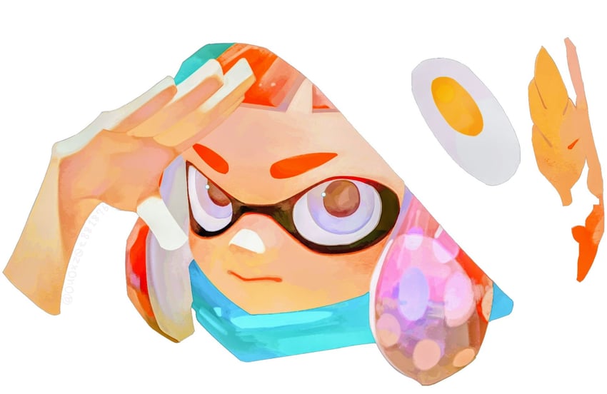 inkling player character and inkling girl (splatoon) drawn by ouoxz0t881876
