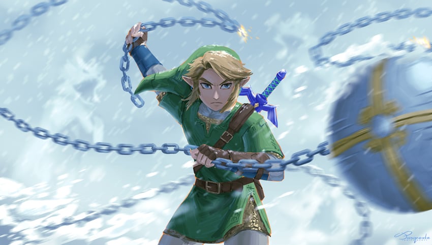 link (the legend of zelda and 1 more) drawn by jasqreate