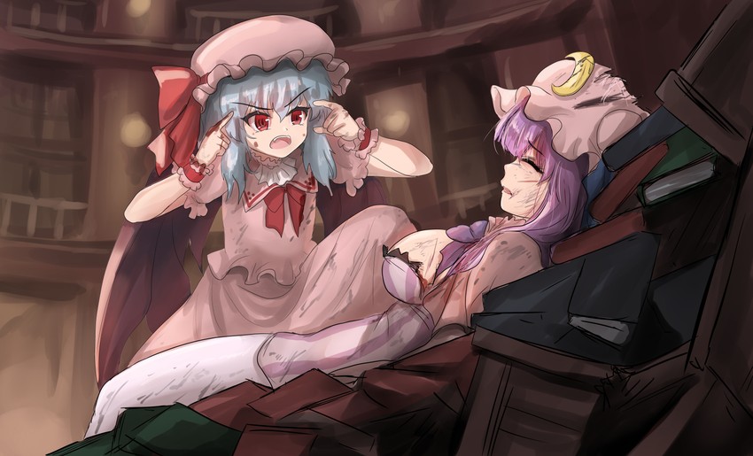 remilia scarlet and patchouli knowledge (touhou and 1 more) drawn by namiki_(remiter00)