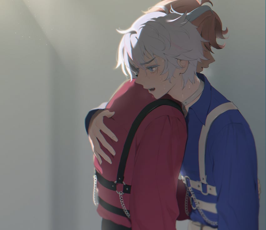 ibuki touma and hughie (pretty series and 1 more) drawn by oshiri_(o4ritarou)