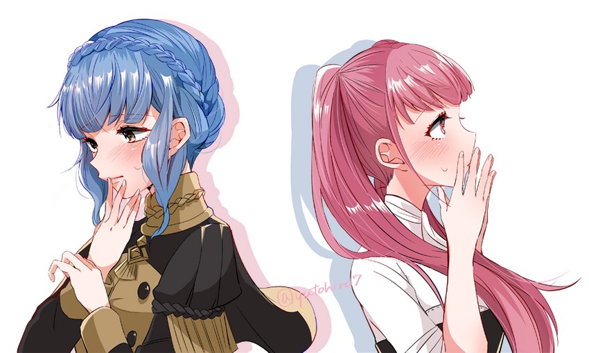 hilda valentine goneril and marianne von edmund (fire emblem and 1 more) drawn by yutohiroya