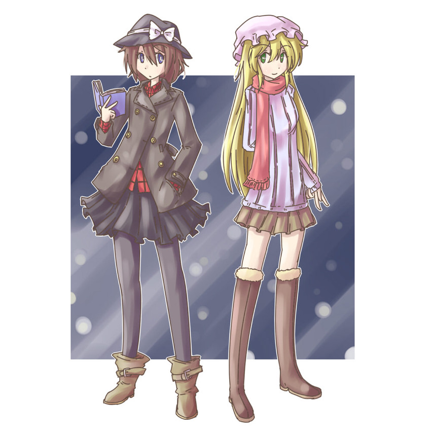 usami renko and maribel hearn (touhou) drawn by fushigi_ebi