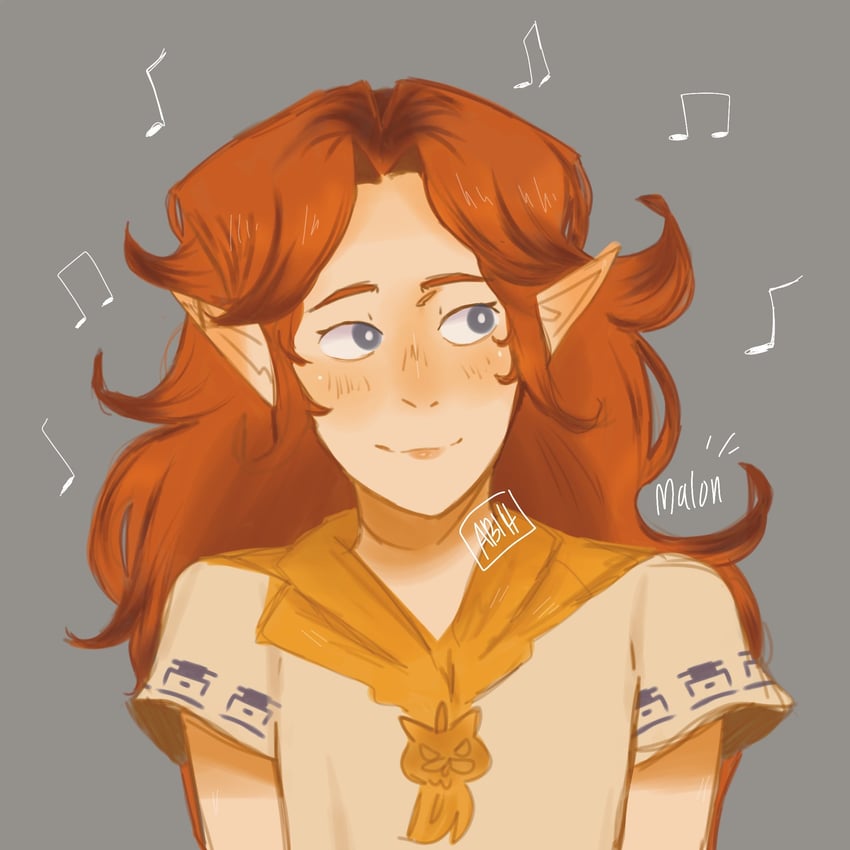 malon (the legend of zelda and 1 more) drawn by awkybee