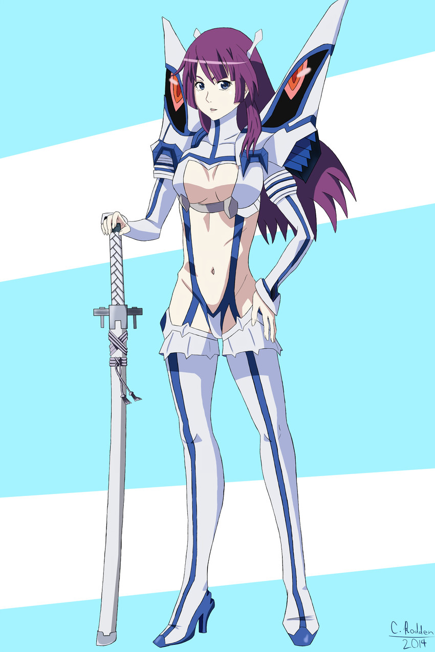 senjougahara hitagi and junketsu (monogatari and 1 more) drawn by gyps_(thegypsyslayer)