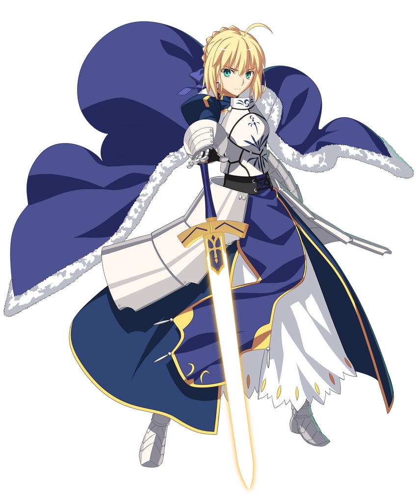 artoria pendragon and saber (fate and 4 more) drawn by takeuchi_takashi