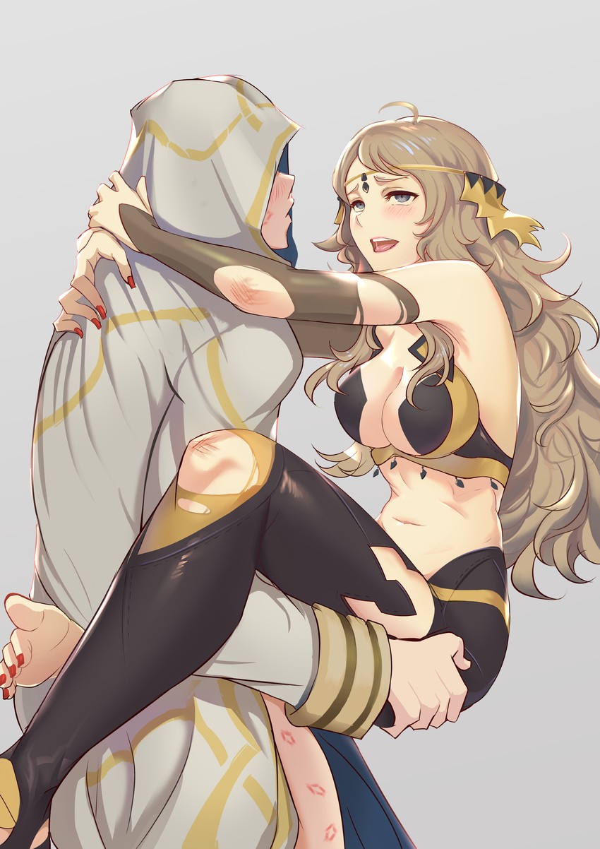 kiran, ophelia, and male kiran (fire emblem and 2 more) drawn by shiro_font