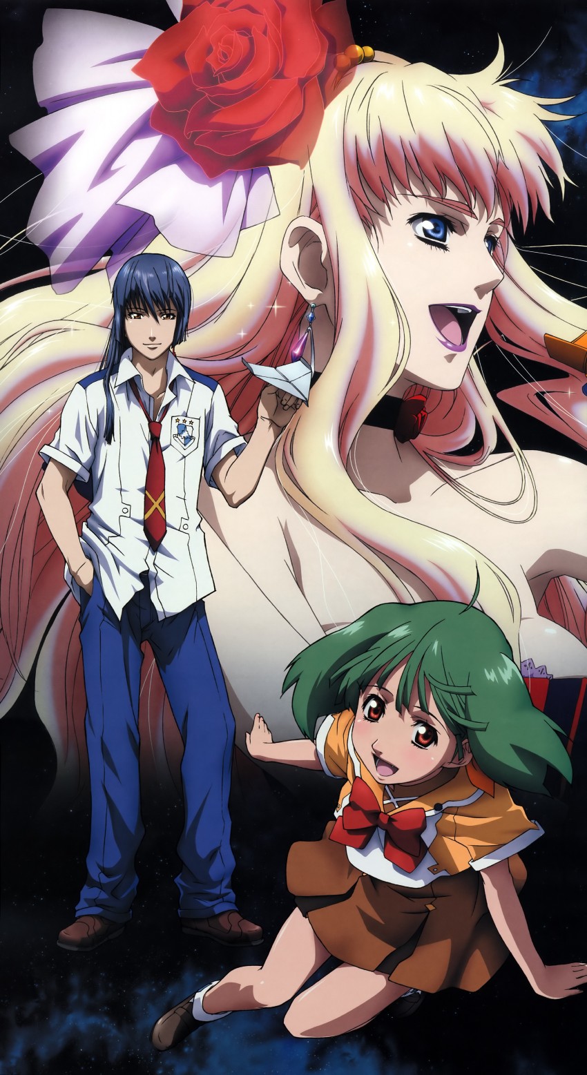 sheryl nome, ranka lee, and saotome alto (macross and 1 more)