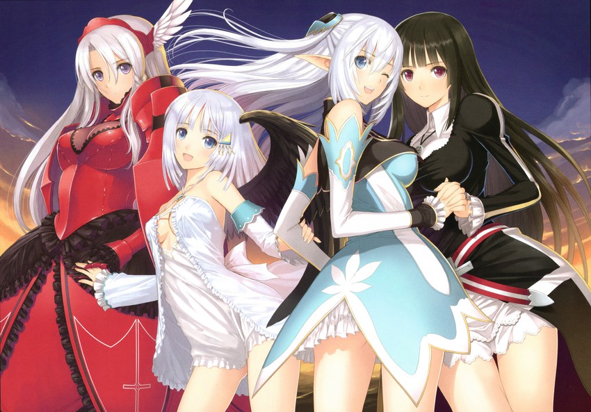 altina, panis angelicus, kilmaria aideen, and roselinde (shining and 1 more) drawn by tony_taka