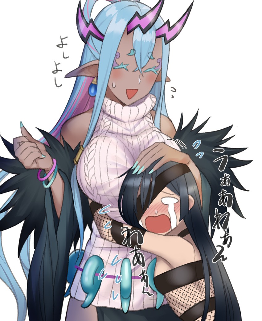 ibuki douji and mochizuki chiyome (fate and 1 more) drawn by tsuchifumazu