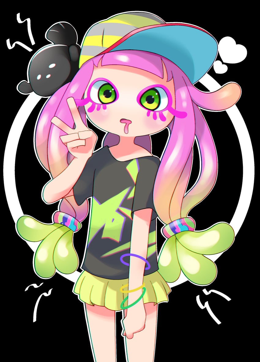 harmony and harmony's clownfish (splatoon) drawn by omnivore-kun_(pixiv92911323)
