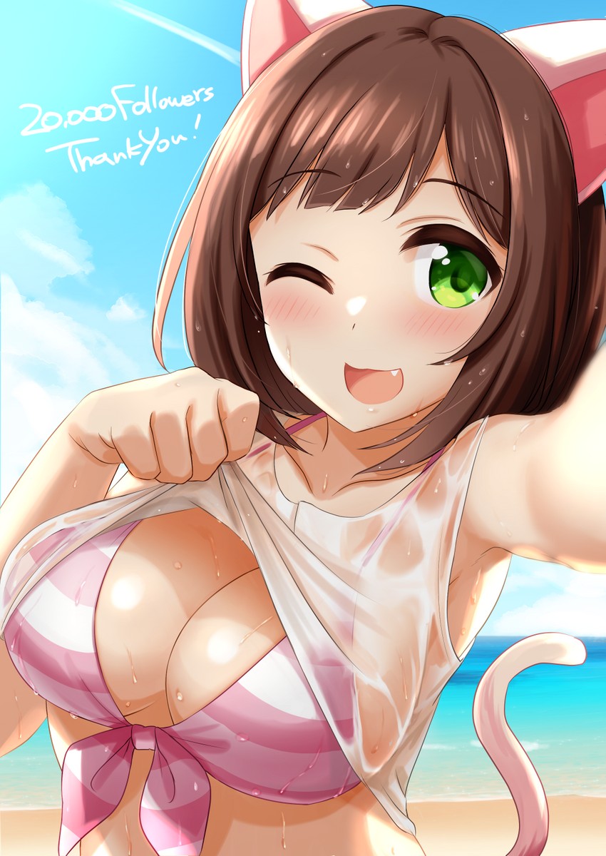 maekawa miku (idolmaster and 1 more) drawn by kibihimi