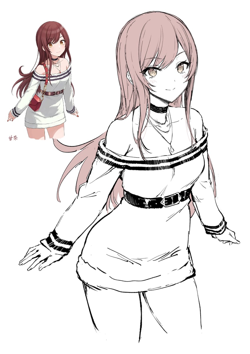 osaki amana (idolmaster and 1 more) drawn by haoni