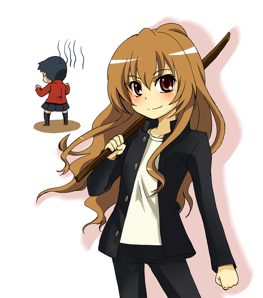 aisaka taiga and takasu ryuuji (toradora!) drawn by tubo