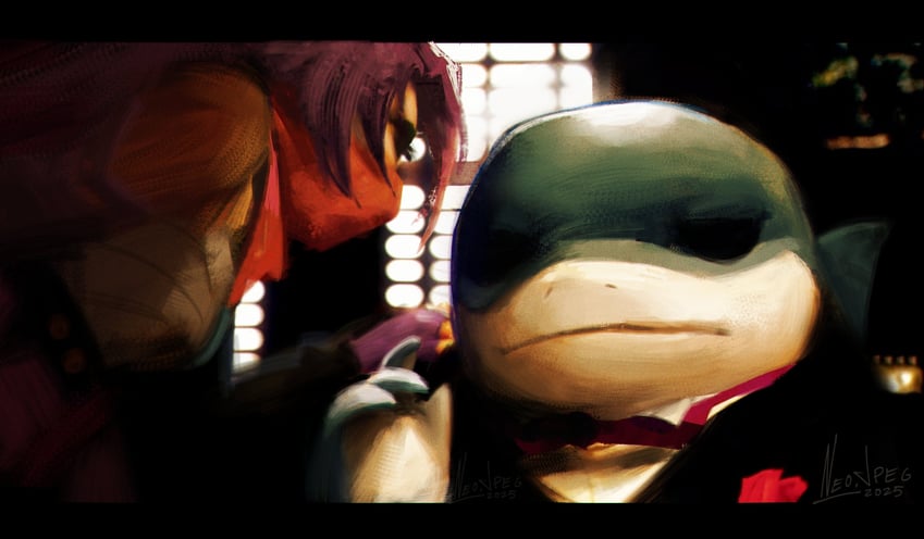 psylocke and jeff the land shark (marvel and 2 more) drawn by neo_jpeg